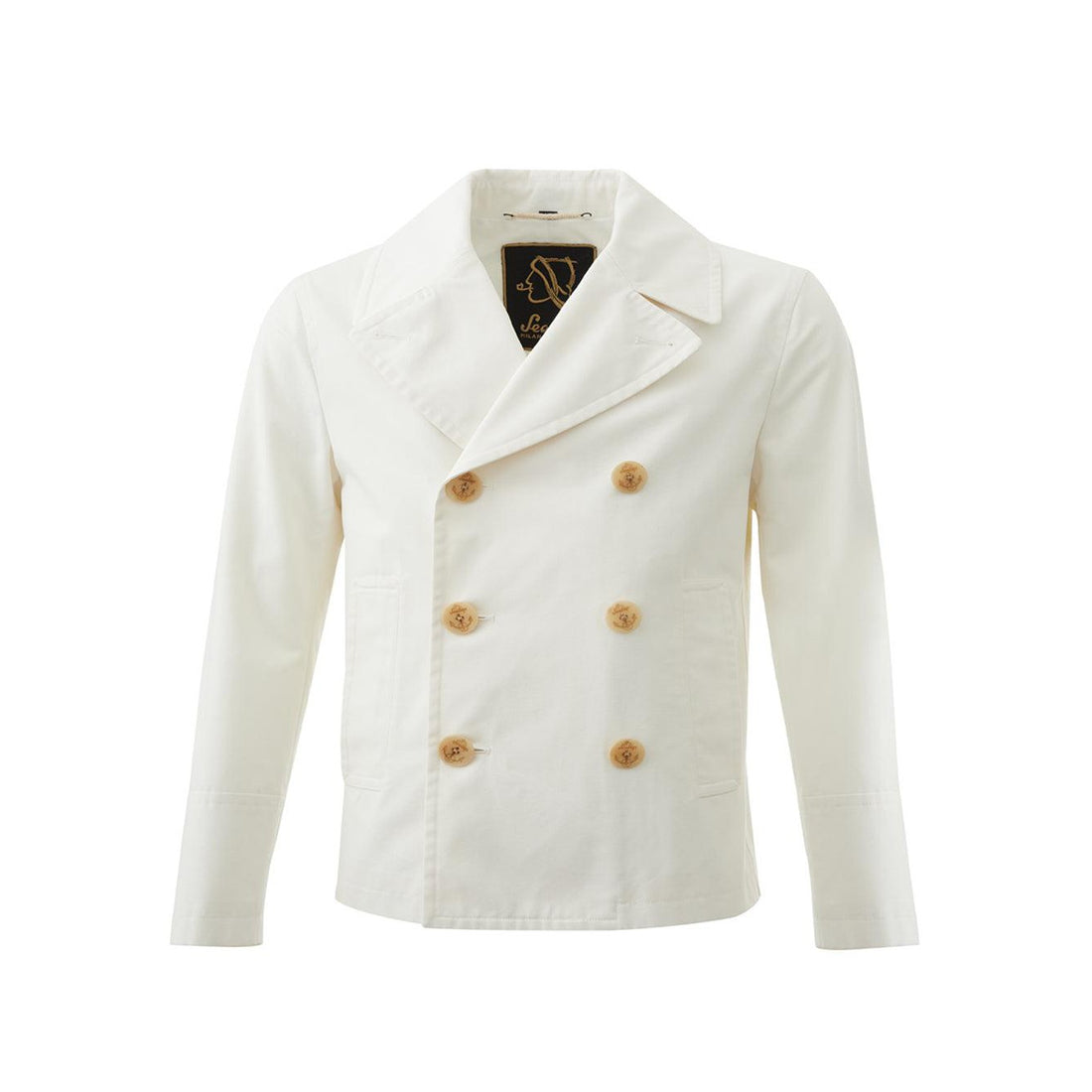 Sealup Elegant Marine Style Double Breasted Jacket