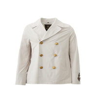 Sealup Chic Beige Honeycomb Peacoat Jacket