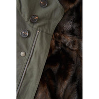 Lardini Elegant Green Parka Winter Jacket