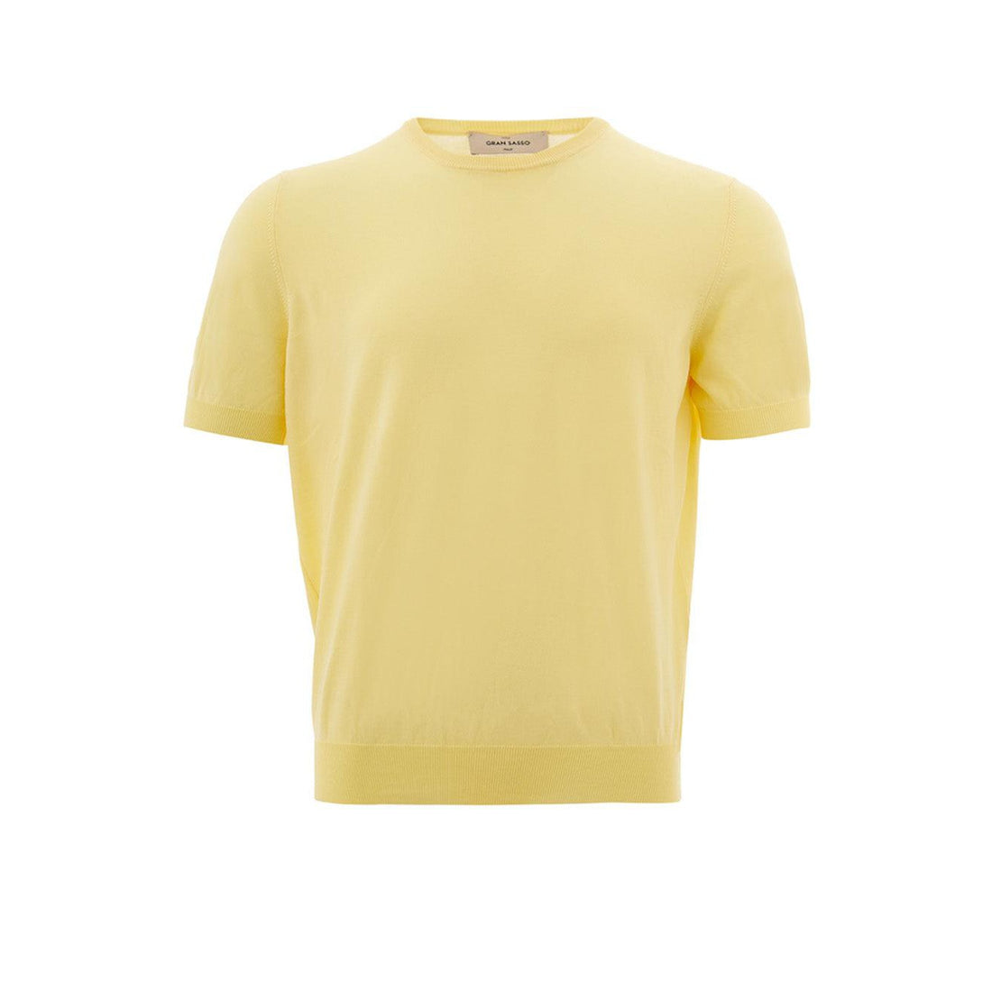 Gran Sasso Sunshine Yellow Cotton T-Shirt