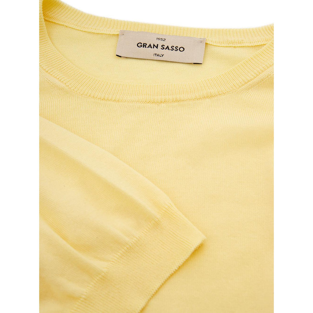 Gran Sasso Sunshine Yellow Cotton T-Shirt