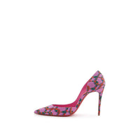 Christian Louboutin Elegant Satin Pink Pumps with Iconic Red Sole