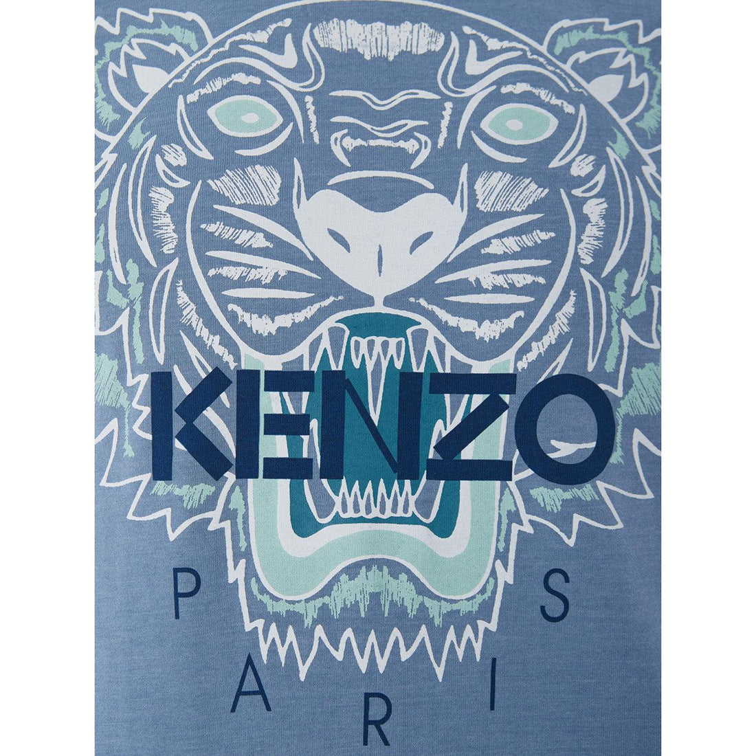 Kenzo Vibrant Tiger Print Cotton Tee