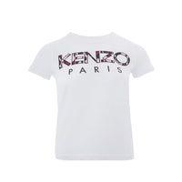 Kenzo Camouflage Logo Chic White Tee