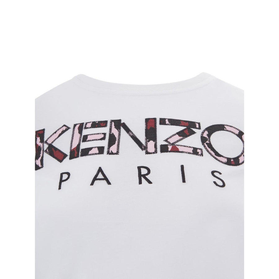 Kenzo Camouflage Logo Chic White Tee