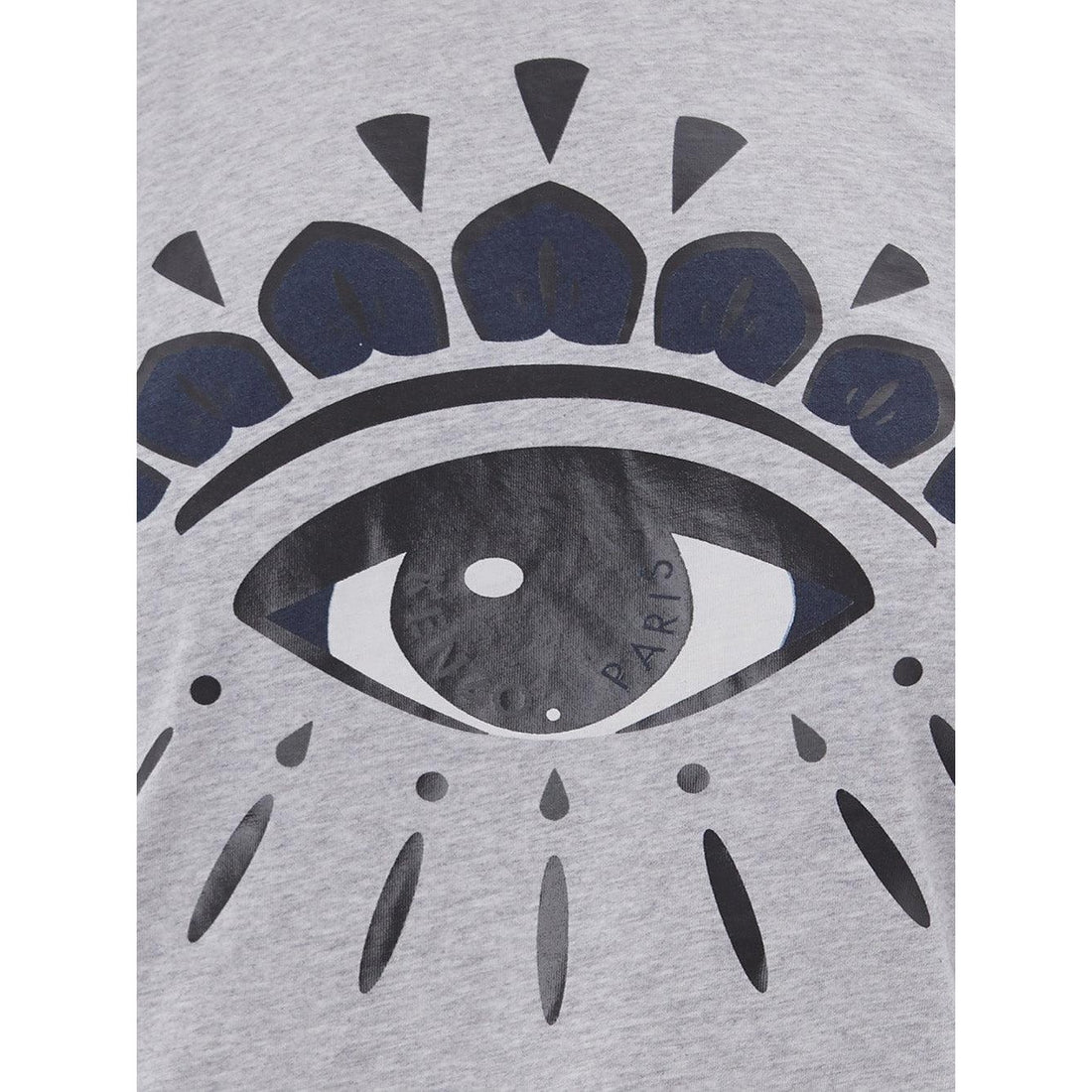 Kenzo Stylish Grey Eye Print T-Shirt