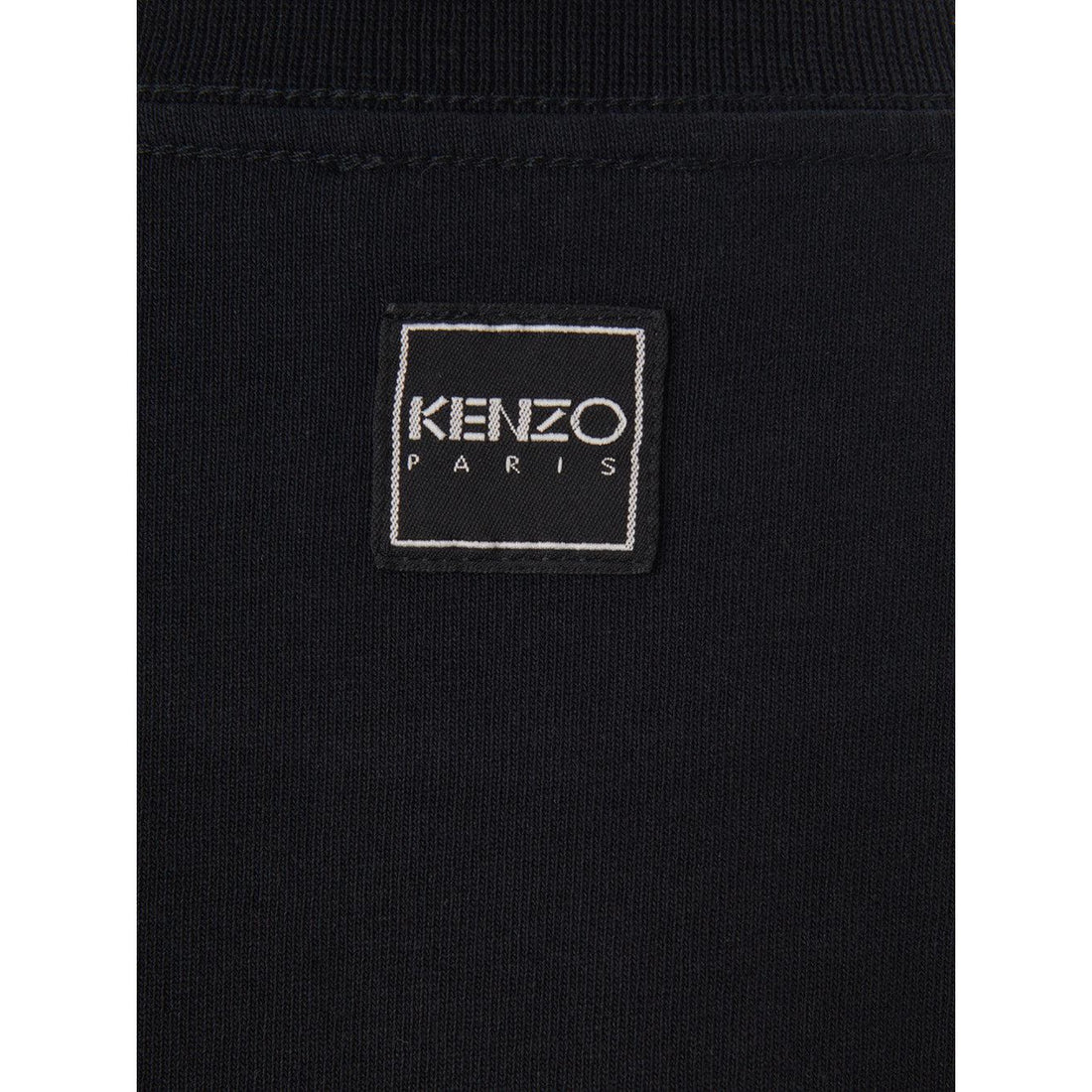 Kenzo Elegant Black Maxi T-Shirt Dress