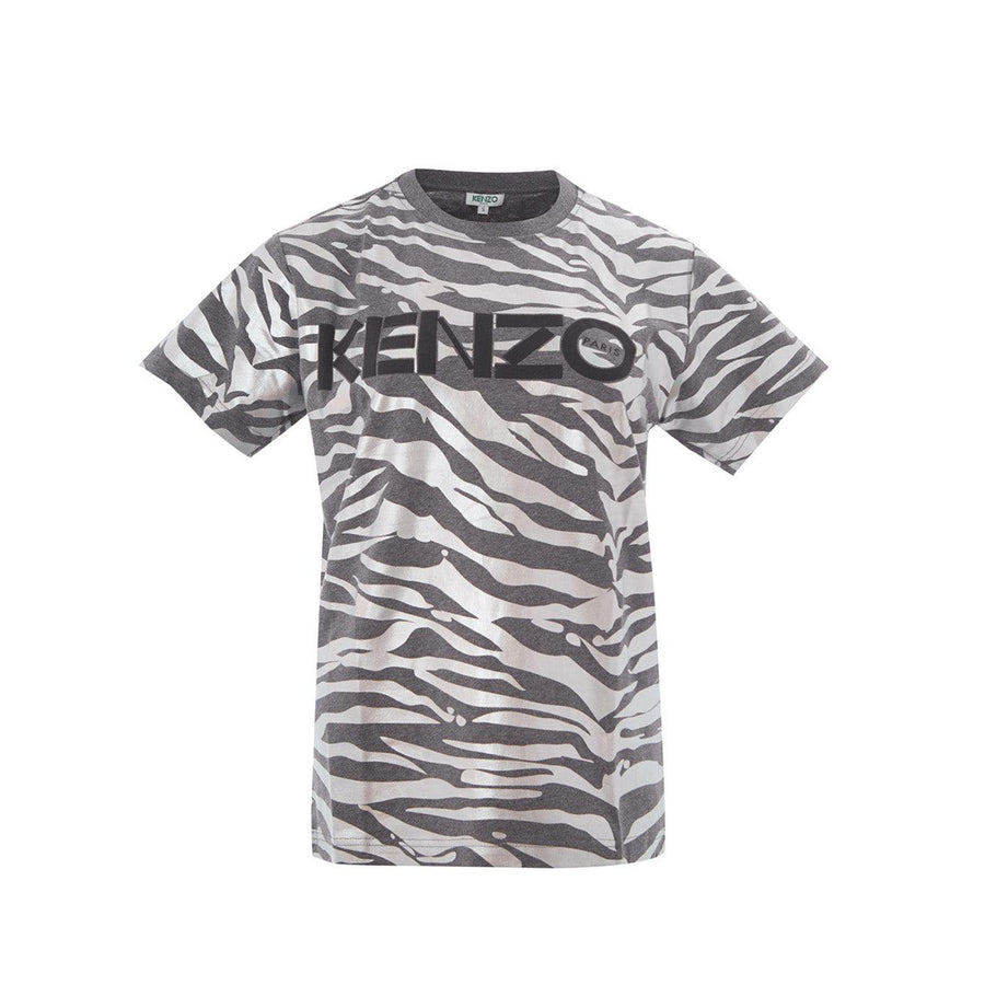 Kenzo Exquisite Metal Animalier Print Cotton Tee