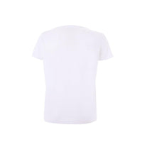 Kenzo Elegant White Wave Print Cotton T-Shirt