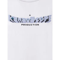 Kenzo Chic White Cotton Tee with Iconic Print