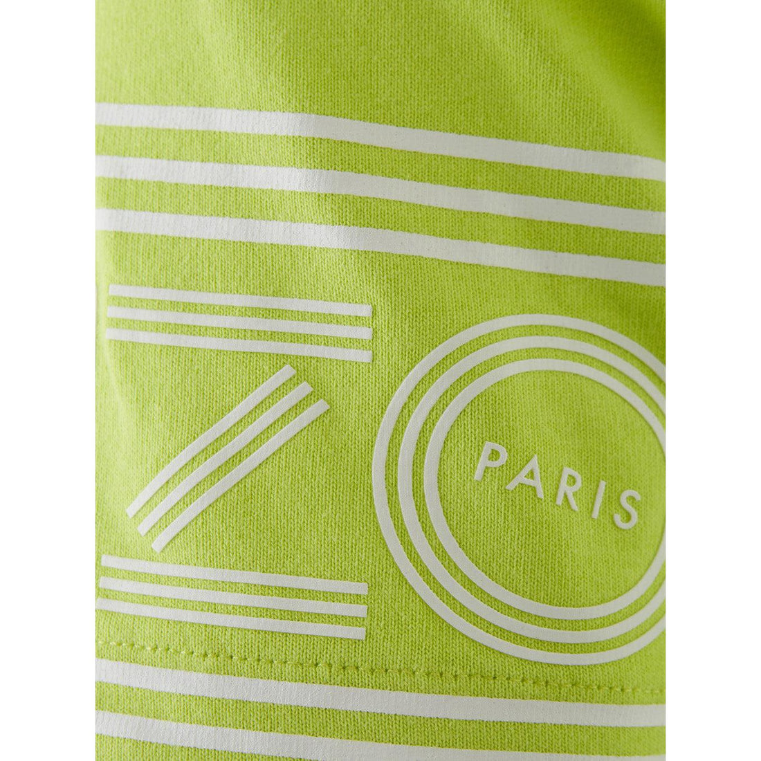 Kenzo Sunny Yellow Logo Sleeve Cotton Tee