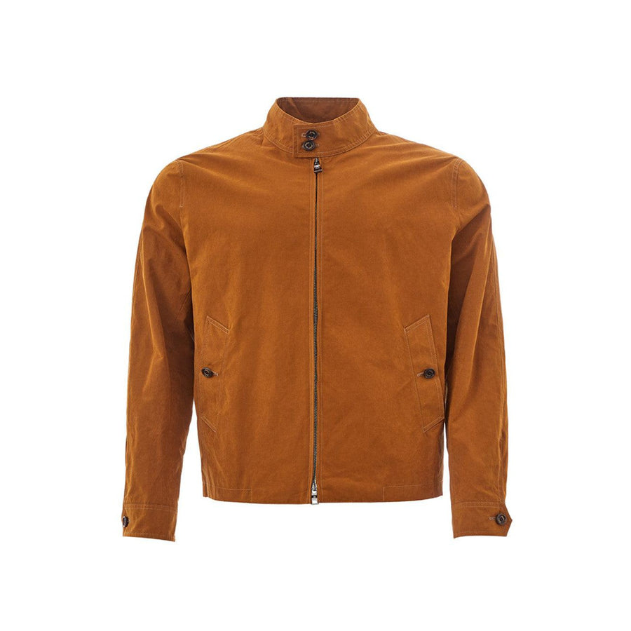 Sealup Elegant Tobacco Bomber Jacket in Eco Leather