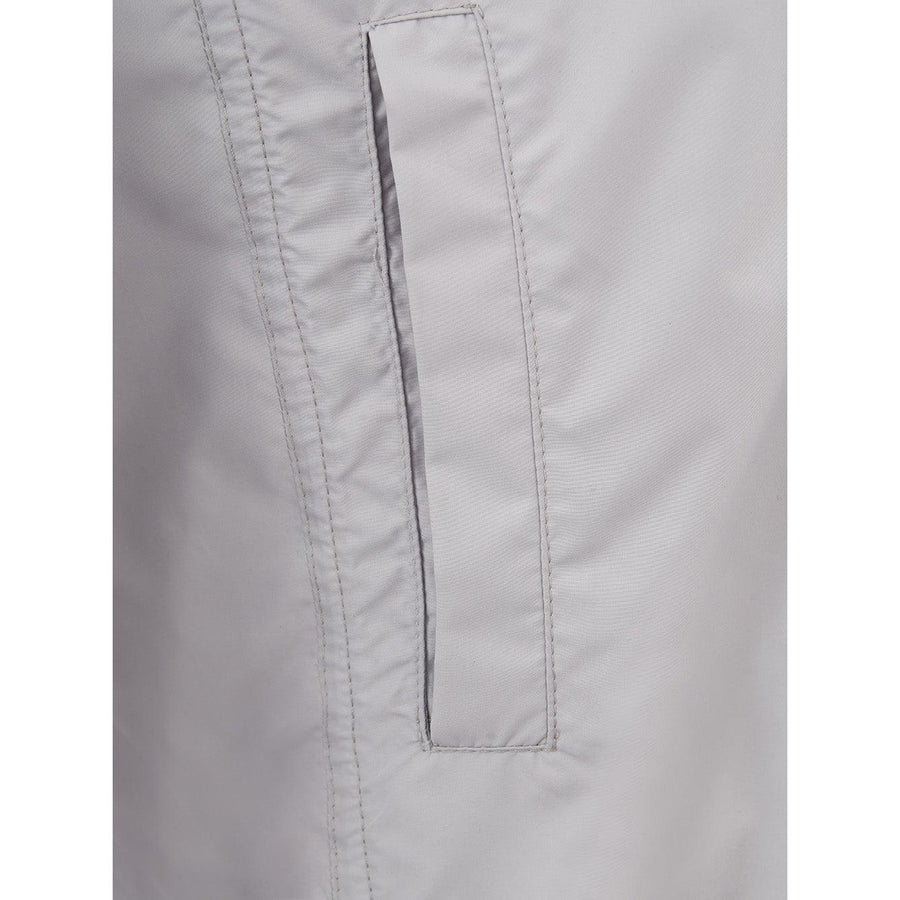 Sealup Ice White Slim Fit Technical Jacket