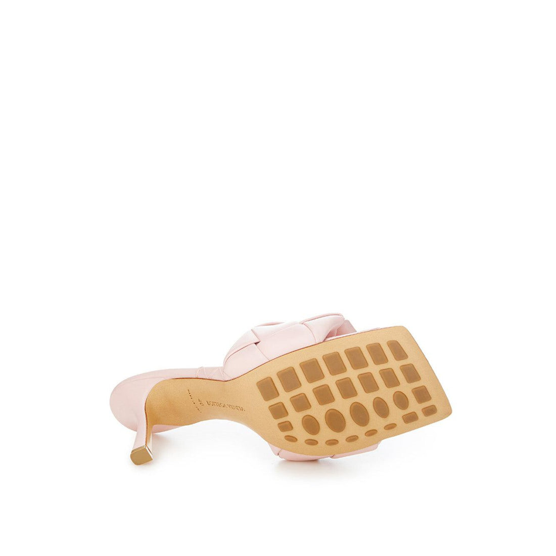 Bottega Veneta Elegant Pink Leather Sandal Mules