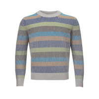 Gran Sasso Multicolor Cashmere Round Neck Sweater