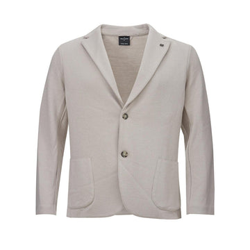 Gran Sasso Grey Wool Two Buttons Jacket