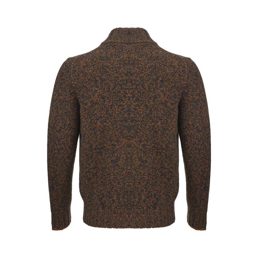 Gran Sasso Elegant Italian Wool Mock Zip Sweater