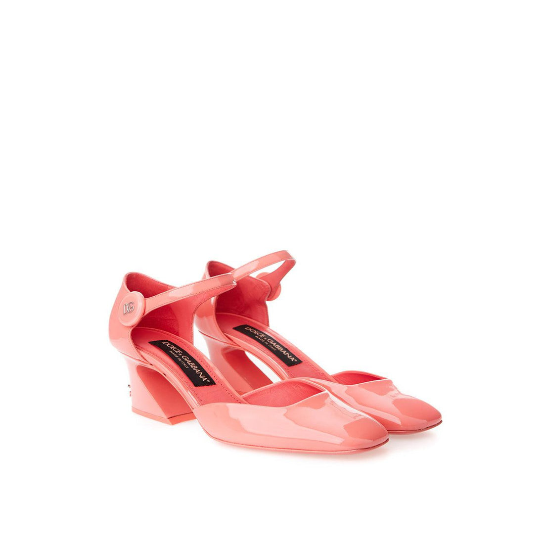 Dolce & Gabbana Chic Pink Patent Leather Mary Jane Shoes