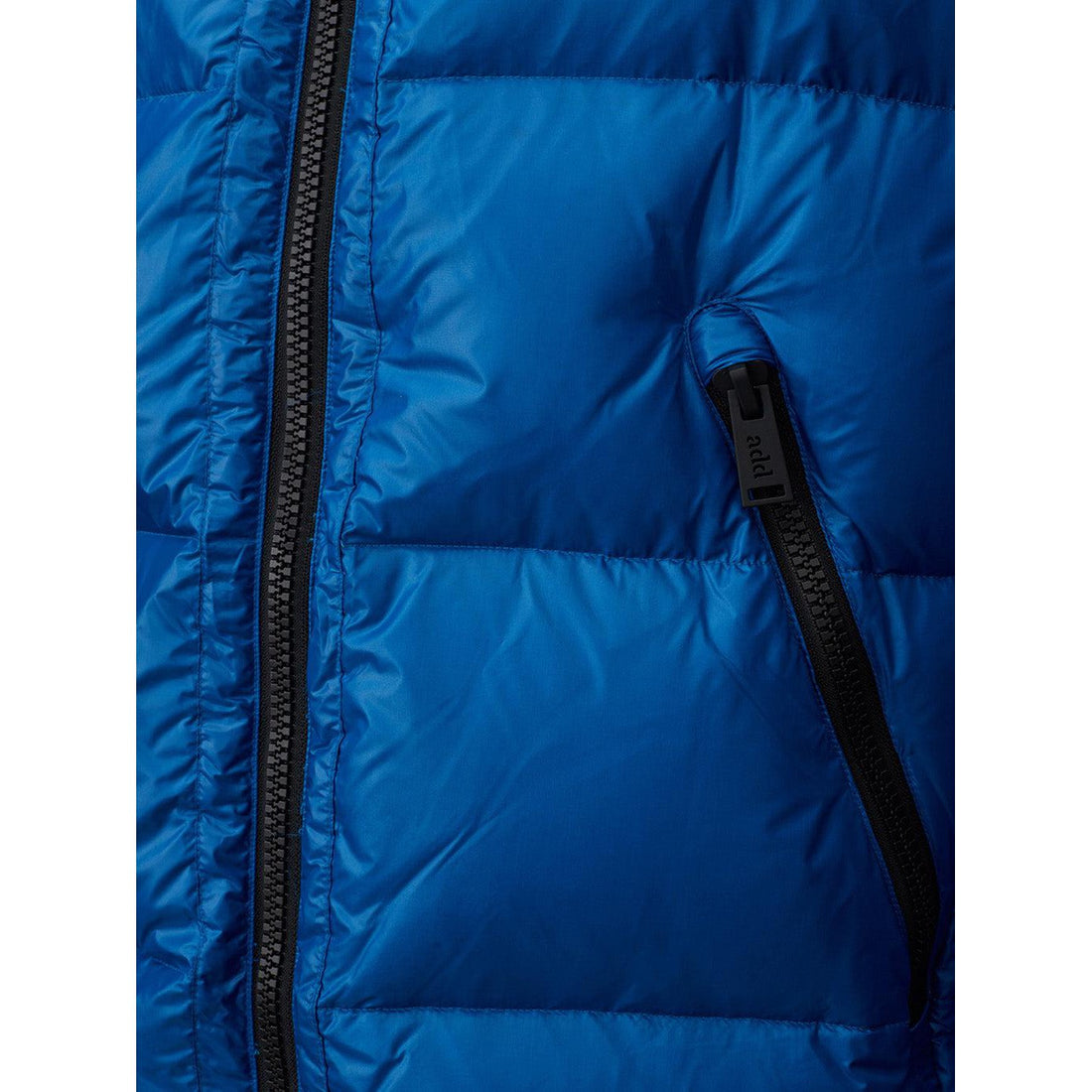 Add Regal Blue Quilted Puffy Jacket for Men