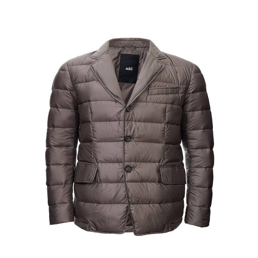 Add Elegant Dove Grey Quilted Jacket