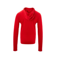 Bottega Veneta Elegant Red Cashmere Hooded Jumper