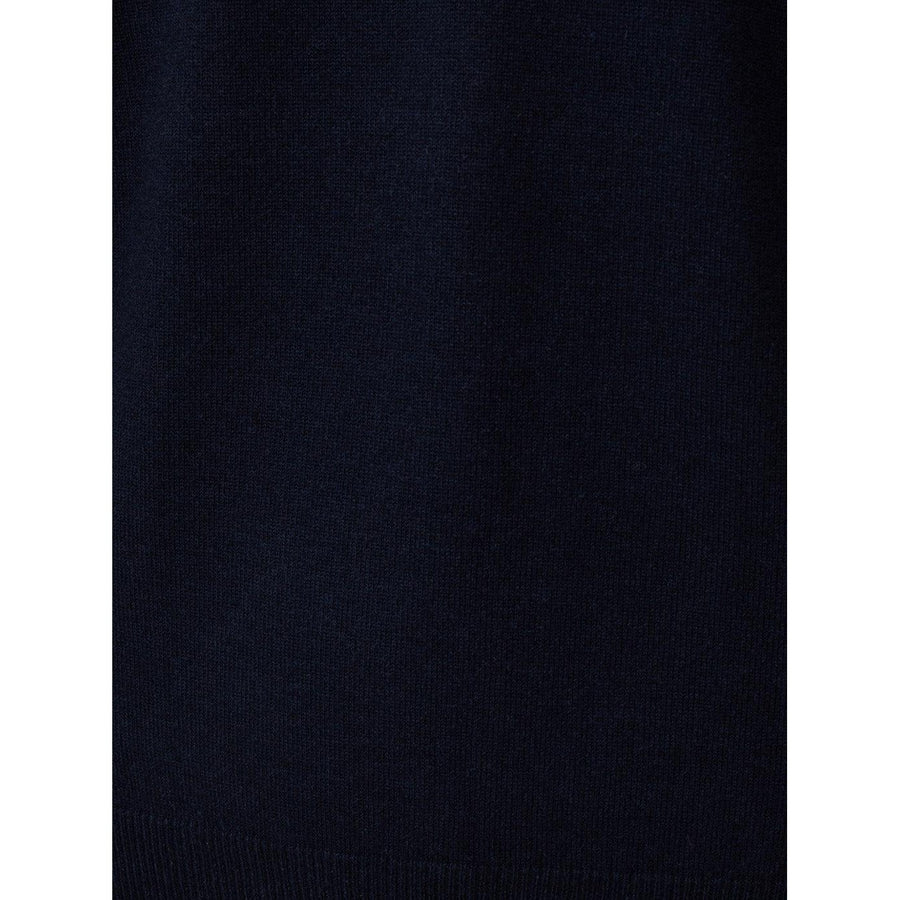 KANGRA Elegant Blue Wool Blend Round Neck Sweater