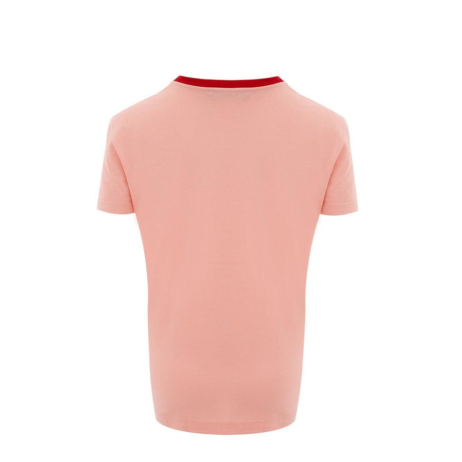 Dolce & Gabbana Elegant Pink Cotton Tee with Logo Print