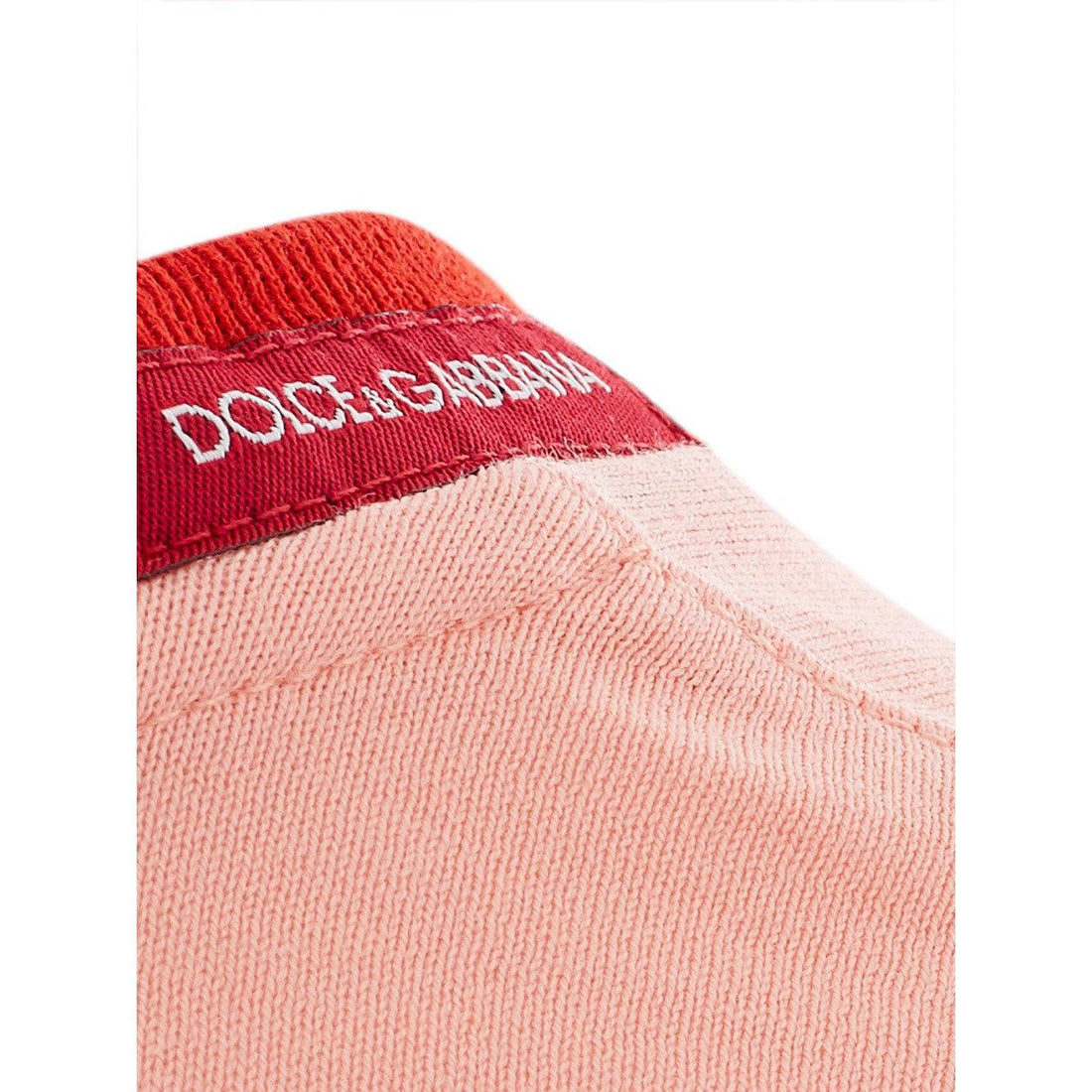 Dolce & Gabbana Elegant Pink Cotton Logo Tee