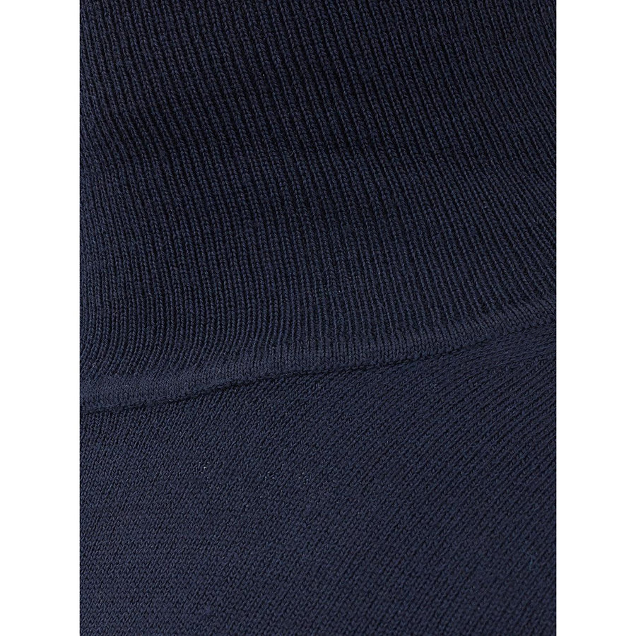 FERRANTE Elegant Blue Wool Turtleneck Sweater