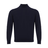 Colombo Elegant Navy Cashmere Silk Blend Sweater