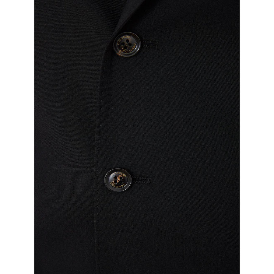Colombo Elegant Black Cashmere Jacket