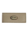 Dolce & Gabbana Elegant Beige Leather Money Clip