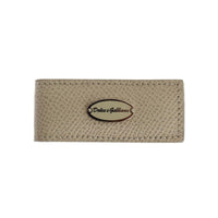 Dolce & Gabbana Elegant Beige Leather Money Clip