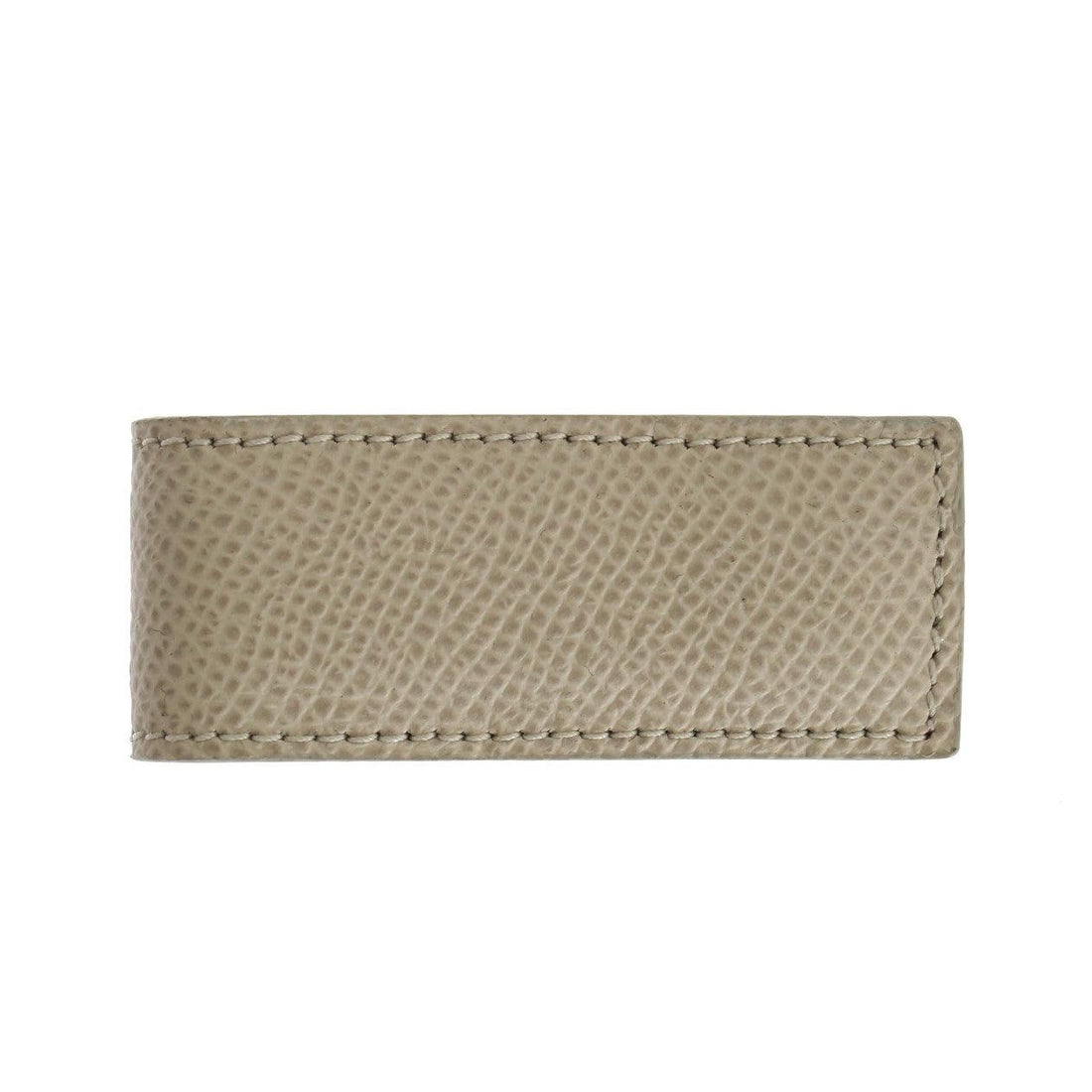 Dolce & Gabbana Elegant Beige Leather Money Clip