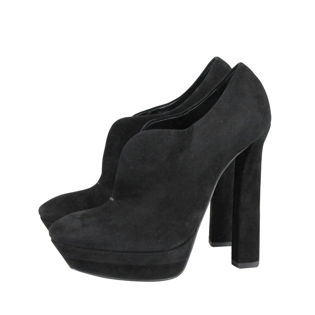 Bottega Veneta Black Suede Platform Boot Black