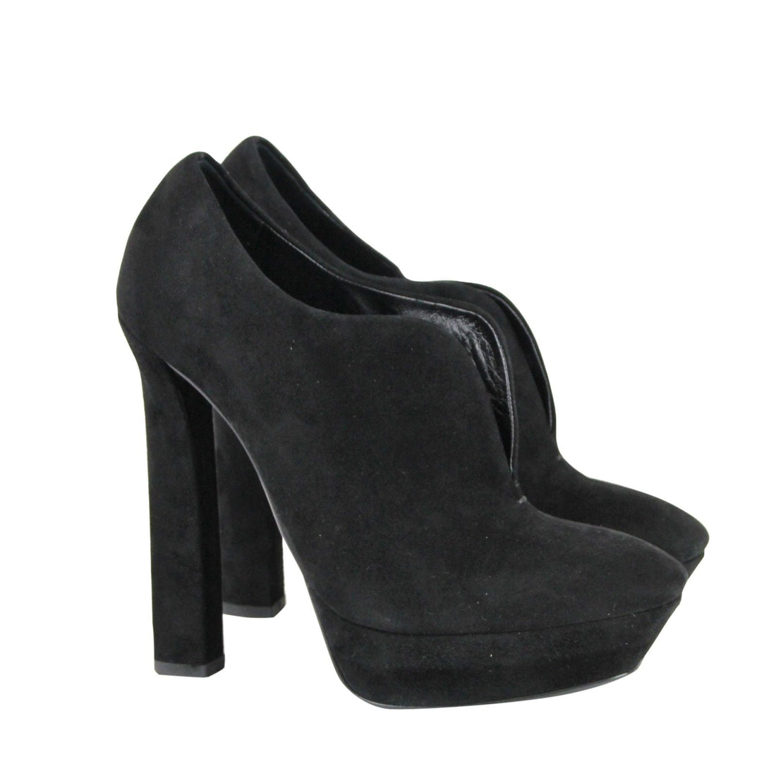 Bottega Veneta Black Suede Platform Boot Black