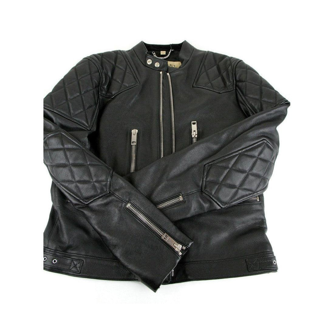 Burberry black hot sale leather jacket