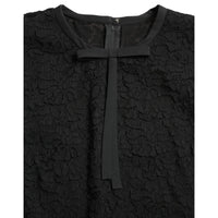 Dolce & Gabbana Black STAFF Blouse Floral Lace Nylon Top