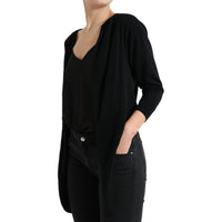 Dolce & Gabbana Black Cardigan Cashmere Long Sleeves Sweater