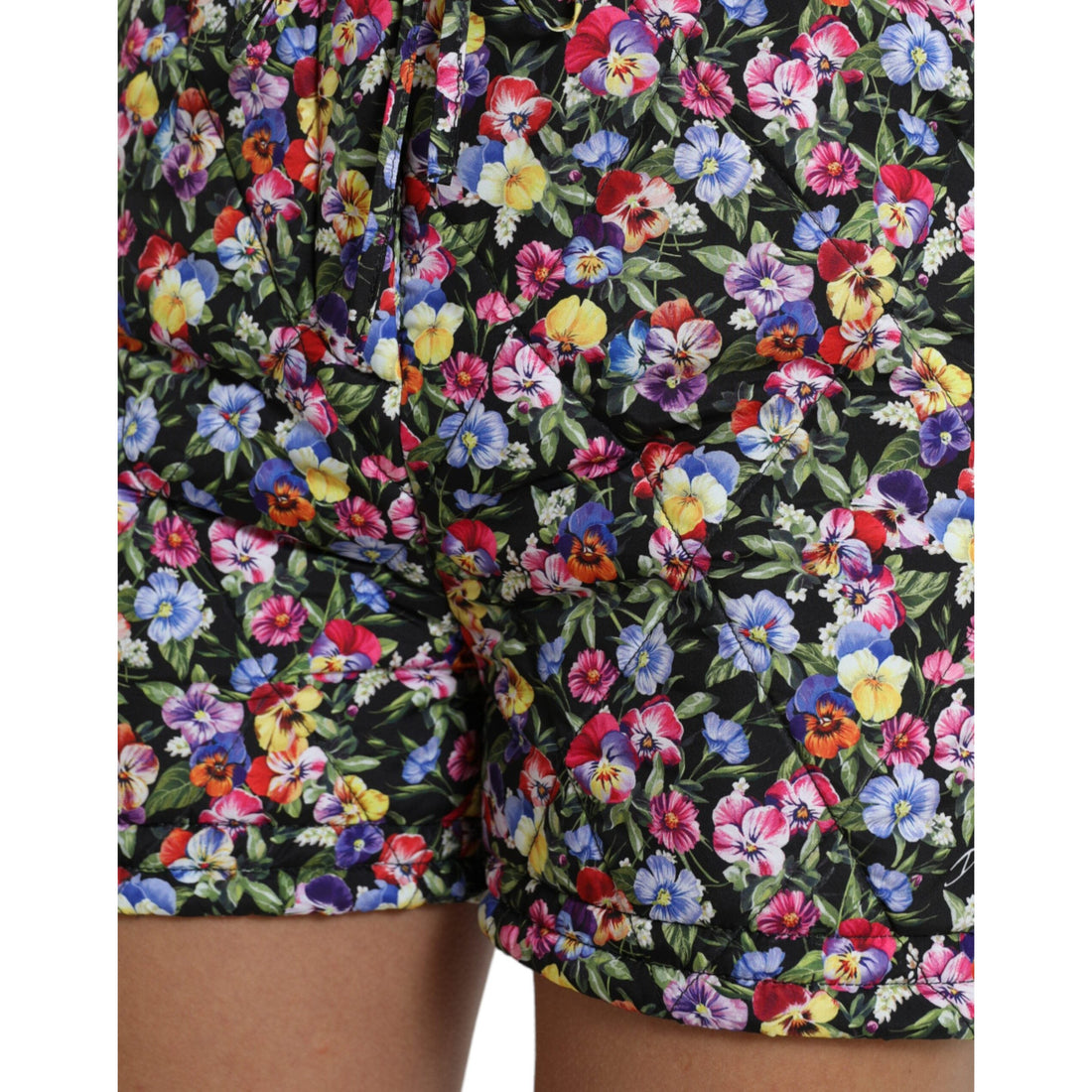 Dolce & Gabbana Multicolor Floral High Waist Hot Pants Shorts