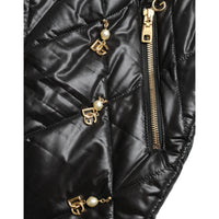 Dolce & Gabbana Black Embellished High Waist Hot Pants Shorts