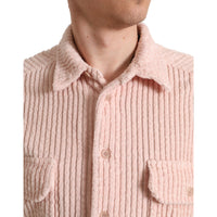 Dolce & Gabbana Pink Cotton Collared Button Shirt Sweater