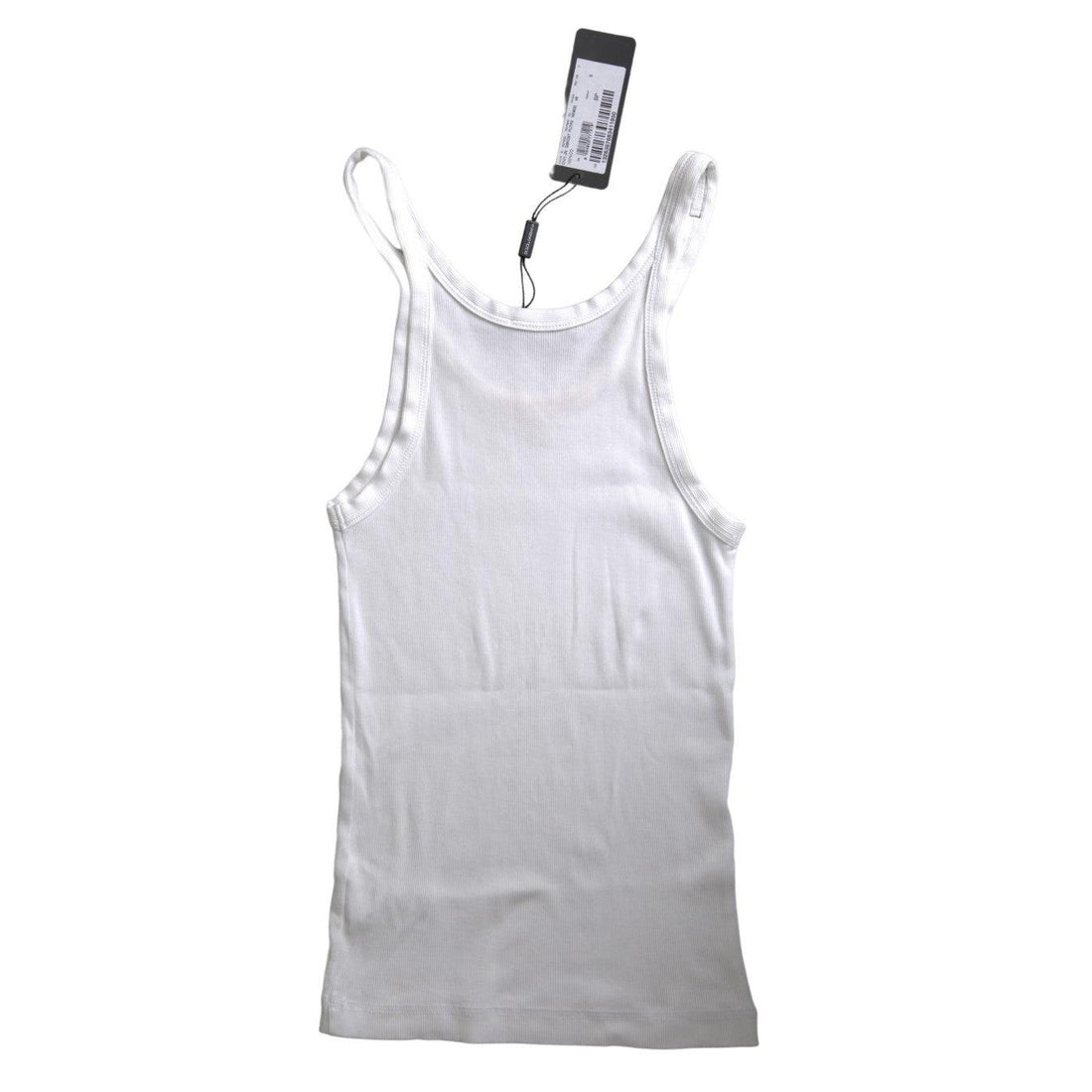 Dolce & Gabbana Elegant White Cotton Tank Top