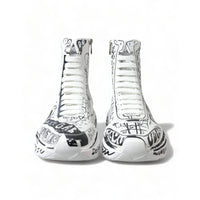 Dolce & Gabbana Daymaster Graffiti Print Mid Top Sneakers