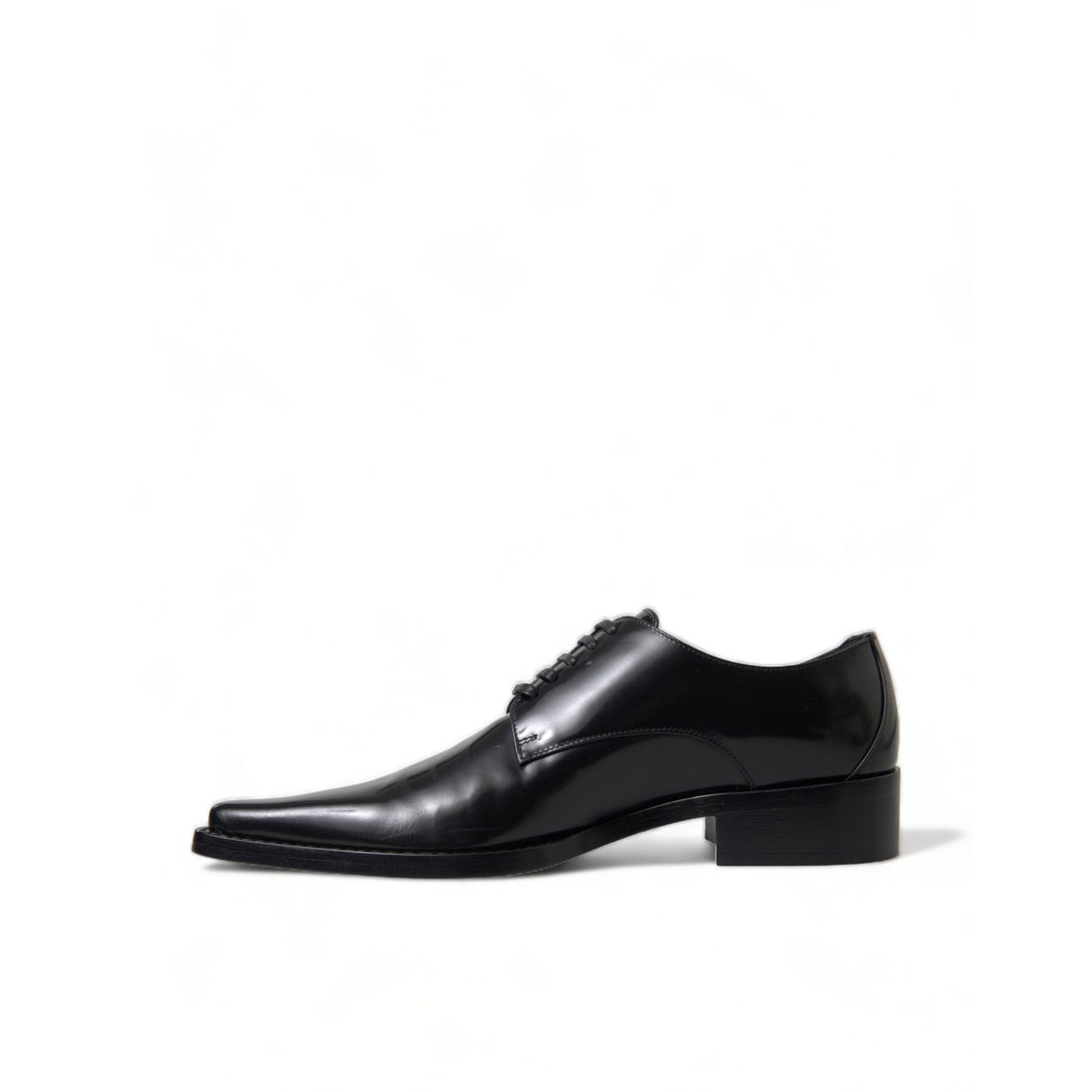 Dolce & Gabbana Elegant Black Leather Formal Flats