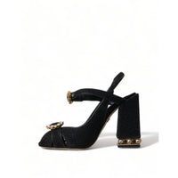 Dolce & Gabbana Elegant Black Ankle Strap Heels