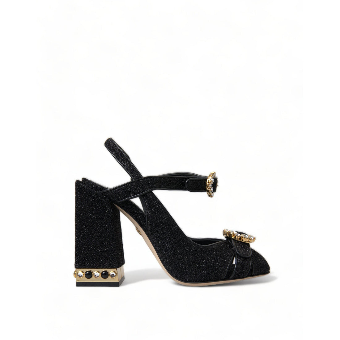 Dolce & Gabbana Elegant Black Ankle Strap Heels