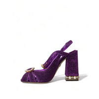 Dolce & Gabbana Regal Purple Ankle Strap Heels