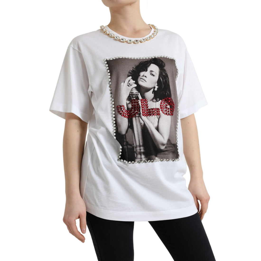 Dolce & Gabbana J.Lo Portrait Crystal Tee – Limited Edition