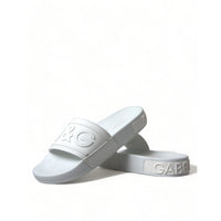 Dolce & Gabbana Elegant White Logo Slides